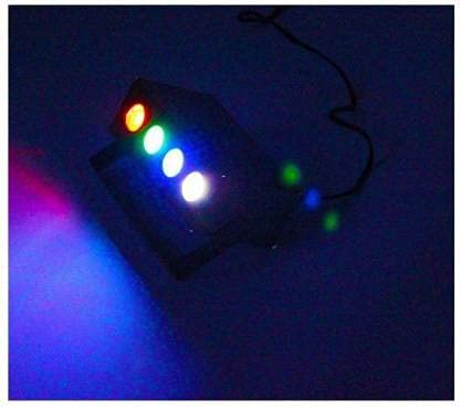 Image of Mini Laser Projector Par Light 4 ?Corded Electric LED RGBW Stage Lighting For Party And DJ Shower Laser Light For Small Area Shower Laser Light, 2 Volts, Black