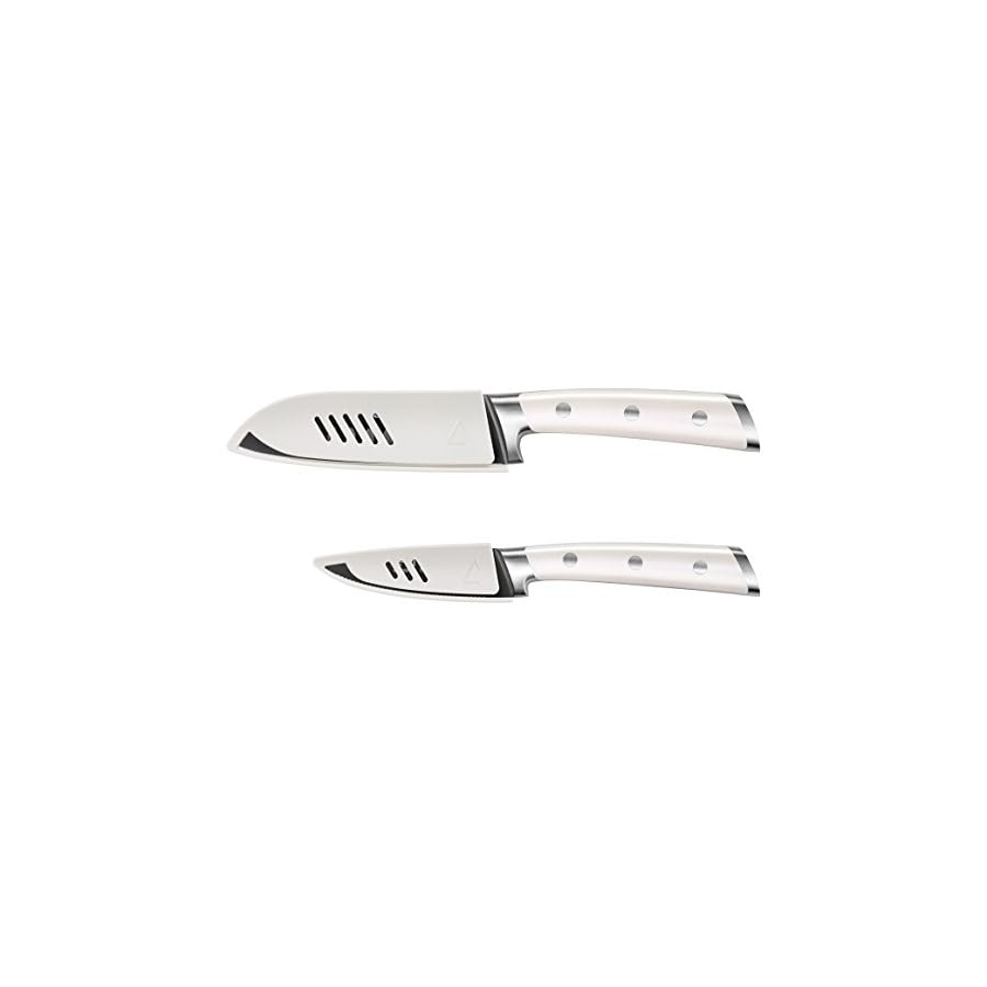Cangshan-S-Series-1022100-German-Steel-Forged-2-Piece-Titanium-Coated-Santoku-Starter-Knife-Set-with-Sheaths-Vanilla-White Cangshan S+ Series 1022100 German Steel Forged 2-Piece Titanium Coated Santoku Starter Knife Set with Sheaths, Vanilla White