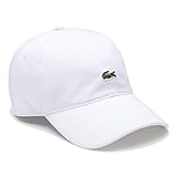 100 % Baumwolle Lacoste Herren Rk4714 Schirmmütze, Weiß (Blanc 001), One Size (Herstellergröße: TU)