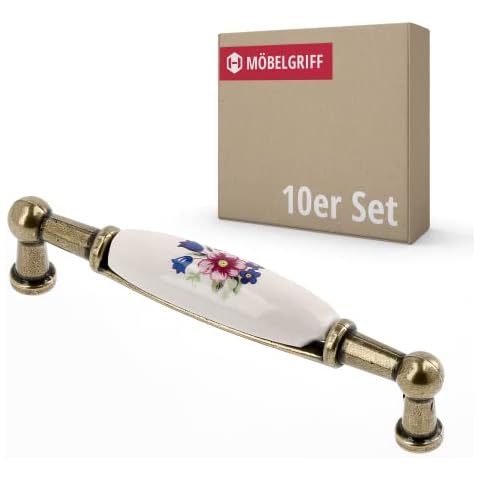 Gedotec Porcelain Cabinet Handles, Pack of 10 Cover