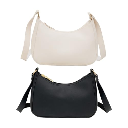 2 Piezas Bolso De Hombro Para Mujeres, Bolso Versátil y Grande de Moda de Cuero Pu 2 Piezas Bolso De Hombro Para Mujeres, Bolso Versátil y Grande de Moda de Cuero Pu