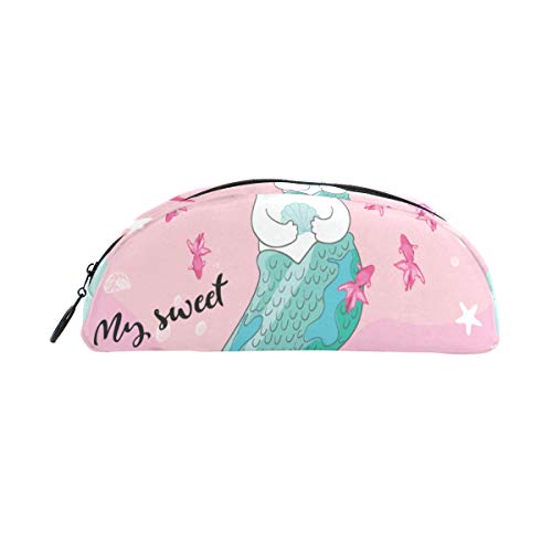 Pencil Pouch Bag Magic Mermaid Tail Cute Cat Pen Bag Organizer Pencil Case Pouch Bag Zipper for Students Class Kids Boy Girl School Case for Pencils