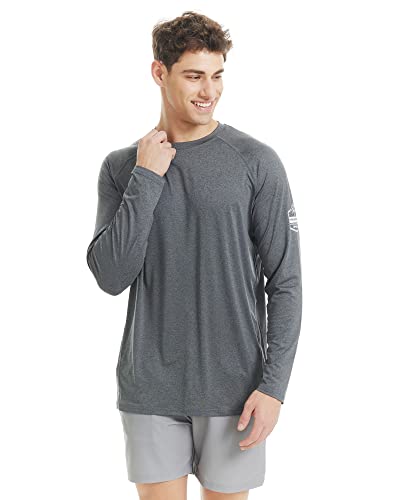 maamgic Rash Guard for Men Long Sleeve T Shirt Mens Swim Shirt UPF 50+ Quick Dry Surfing Tee