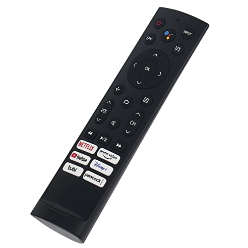 PERFASCIN Replacement Voice Remote Control ERF3A90 Fit for Hisense U7G U9G U8 U7H Series 4K ULED Android Smart TV 75U7G 65U7G 55U7G 65U8G 55U8G 75U9DG 85U7H 75U7H 65U7H 55U7H 55U8H 65U8H 75U8H