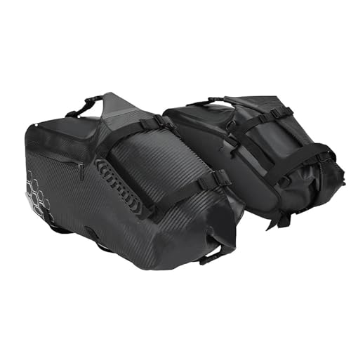 Hinterradgepäckträger Für Rebel CMX300 500 Motorrad Seite Tasche wasserdichte Reise Gepäck Tasche Satteltaschen(2pcs 24L Bag)