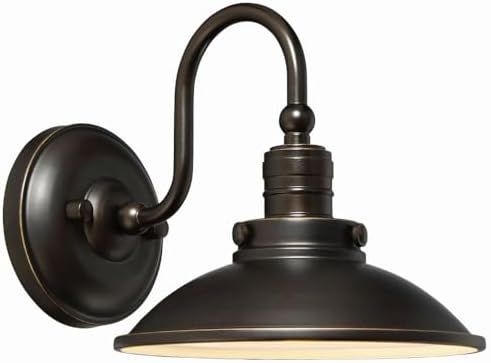 Minka Lavery 71163-143C-L Outdoor Wall Light Baytree Lane Exterior Wall Lantern, 1-Light LED 14 Watts, Oil Rubbed Bronze