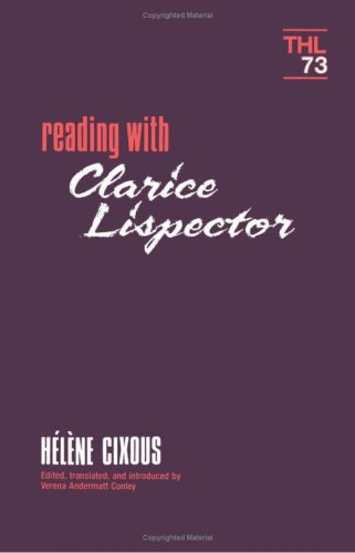 Reading With Clarice Lispector (Theory & Histor... 0816618283 Book Cover