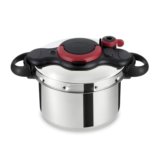 Tefal Clipso minut Easy – Pentola a pressione in acciaio inox con 5 Sistemi di Sicurezza e chiusura facile con una sola mano, colore: nero 6 Litros multicolore