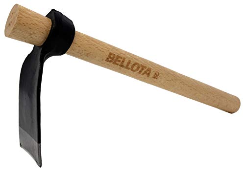 Bellota 232-A CM 400 232ACM400-Azadilla con Mango para Agricultura y jardiner�a, Negro/Gris/Marr�n