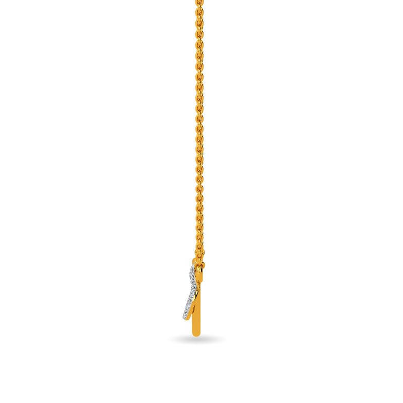 Image of KISNA JEWELS 18K BIS Hallmark Pure Yellow Gold & SI Real Diamond Pendant for Women