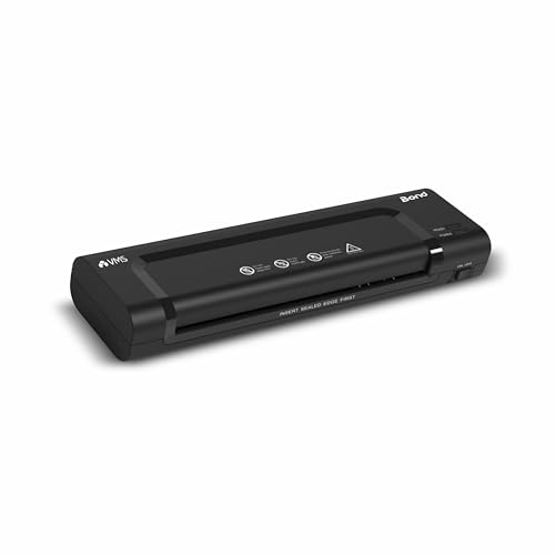 Image of VMS Bond A4 Hot Laminator Machine, High Speed | Quick Heat-Up | 230mm /min Speed | 140-250 Mic Support | Anti-Jam | LED Ready Light