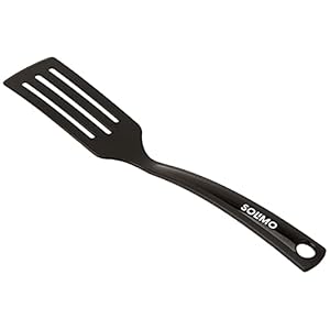 Amazon Brand – Solimo Nylon Slotted Turner, Black