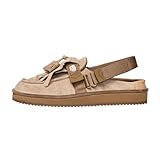 [シャカ] モック ミュール タッセル スエード メンズ レディース シューズ サンダル 4WAY 軽量 歩きやすい SK-296 Beige 24.0 cm