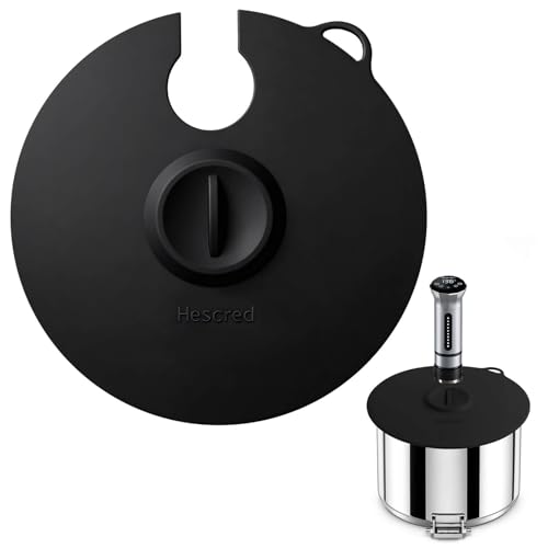 Comparison: Best Stock Pot For Sous Vide 2 Hescred Sous Vide Precision Cooker Silicone Lids, Fits up to 11 pot, Compatible with Anova Culinary Sous Vide Precision Cookers, Prevent Water Evaporation and Retain Flavor (Black)