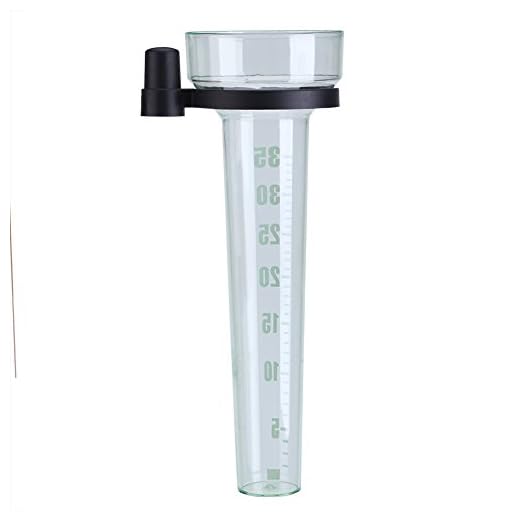 Professional Outdoor Rain Gauge, 35mm Capacity Plastic Rain Gauge Tube Accurate Measurement