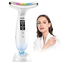 Gesichtsmassagegerät Gegen Falten Face Massager: EMS Gerät Gesicht mit 5℃ Kälte und 45℃ Wärme – Gua Sha Elektrisch mit 6 Modi 7 Farben LED – Neck Beauty Device zur Lifting & Straffung für Damen Herren