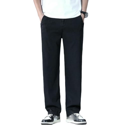 Men's Summer Thin American Loose Wide Leg Ice Silk Casual Pants