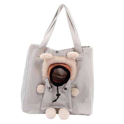 HANABASS Portable Pet Carrier Tote Bag Stylish Canvas Sling for Small Dogs Cats Spacious Lightweight Design for Travel Outings Pet Sling Bag for