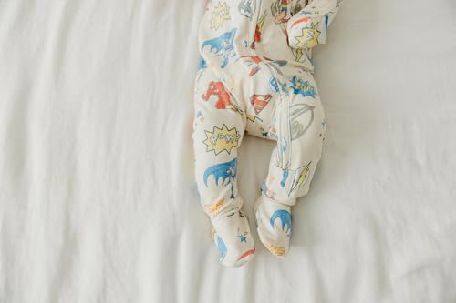 Image of Copper Pearl Baby Zip-Up Footie Pajamas - Soft Stretchy Sleep and Play Footies for Boys and Girls