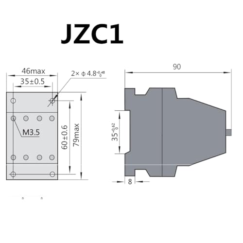 Relais électromécanique JZC1-31 AC48V contacteur de commutation tableau - 2
