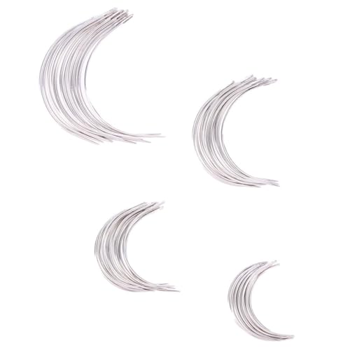 OSALADI 200Pcs Eye Needles C Type Curved Sewing Needles for Crafting Weaving and Repair Includes Durable and Versatile for All Your