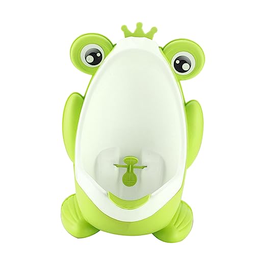 RORPOIR 幼児用小便器 男の子用トイレトレーニング便器 壁掛け式 ベビー用トイレ 排泄物タンク取り外し可能 転水車付き 漫画風デザイン 耐久性