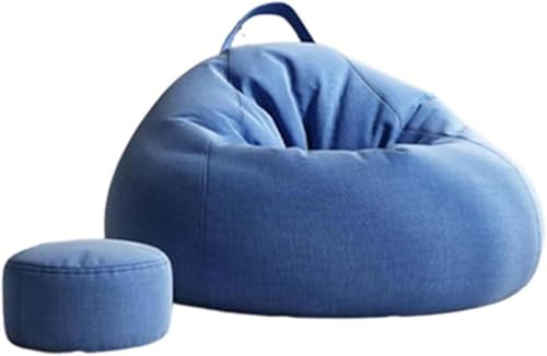 Xiraivke ラウンジソファ、ビーズクッションビーズソファソファベッド洗えるダハンドル付き軽量ソフトビーンバッグソファ持ち運びが簡単疲労を軽減大人ソフト一人暮らし取り外し可能なシート 60*70 センチメートル