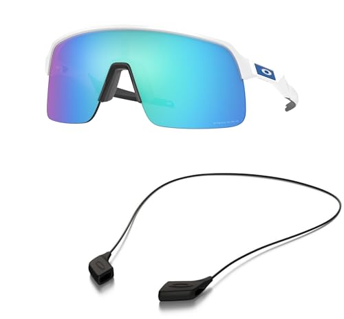 Oakley OO9463 Sunglasses Bundle: OO 9463 SUTRO LITE 946319 Matte White and Large Black leash Accessory kit2