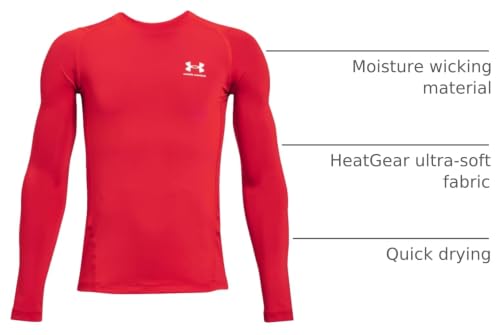 Image of Under Armour Kids HeatGear Armour Long Sleeve (Big Kid)