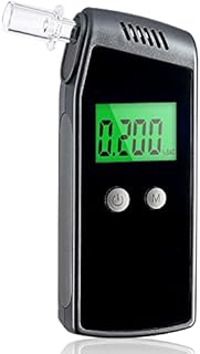QTlier Portable Breathalyzer with LCD Digital Display for Personal, Professional-Grade Accuracy,Breath Alcohol Tester with USB Rechargeable(with10 mouthpieces)