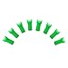 Smsyhgh Plastic Arrow Nocks Archery Half Moon Arrow Nocks Crossbow Arrow Nocks Hunting Arrow Tails for ID 7.6mm Crossbow Arrow Shaft (Green)