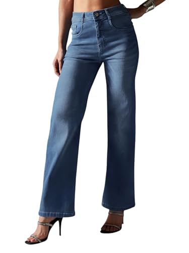 Image of Miss Chase Women's Skinny High Rise Cropped Stretchable Denim Jeans