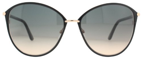 Tom Ford FT0320 Sunglasses - Shiny Rose Gold Frame, Gradient Smoke Lenses, 59 mm Lens FT03205928B2