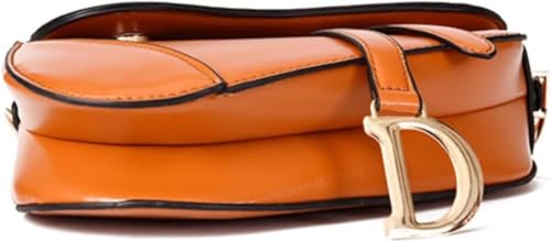 Shoulder bag PU Leather Saddle BagFemale Shoulder Bag Wide Strap Messenger Cross Body Handbag Purse For Women3