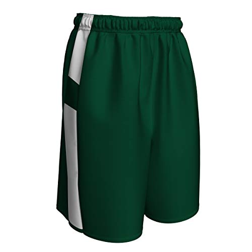 Short de basketball réversible Champro BBS16YFGWS vert et blanc taille S pour jeune
