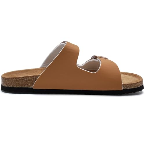 Image of Torotto Kids Sandals Boys Girls Slide Summer Non-slip Cork Glitter Toddler Slippers with Adjustable Straps for Indoor & Outdoor