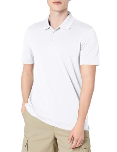 Amazon Essentials Men's Golf Polo Shirt, Short Sleeve, Slim-Fit, Quick-Dry