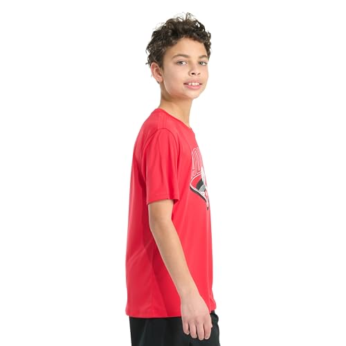 adidas Boys' Short Sleeve Polyester Athlete Tee2