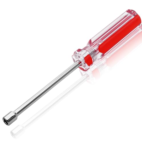 Kyuionty 1/4 Inch Hex Nut Driver Socket Wrench Screwdriver 3.7-Inch Shaft