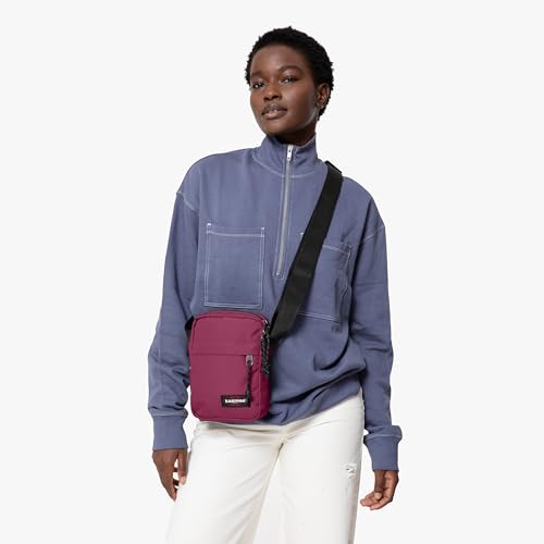 EASTPAK The One – Compact Crossbody Bag with Multiple Zipped Pockets, Adjustable Strap, Everyday Utility, Wine Burgundy by EASTPAK - Image 2