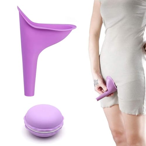 1 Pieza Orinal para mujeres, Orinal plegable para mujeres, Embudo de orina reutilizable para mujeres, Vaso orinal de pie para maternidad, Portátil con estuche de almacenamiento