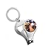 Dog Pet Animal Lonely Photo Nail Nipper Ring Key Chain Bottle Opener Clipper