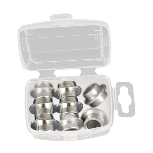 Aosekaa 8Pcs Inline Skate Bearing Spacers, Shaft Spacers,Lightweight,Accessories,Parts for Inline Skate,Roller Skate,Skateboard,Women, Silver