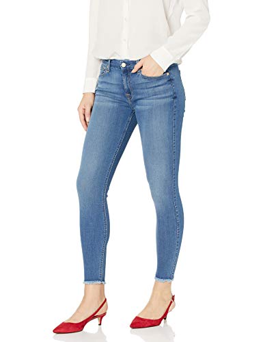 7 For All Mankind Womens Mid Rise Skinny Fit Ankle Jeans, Reign, 24