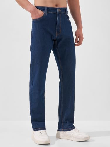 Image of Highlander Men's Straight Fit Jeans | Mid Rise | Stretchable Fabric | Designed for Comfort & Ease of Movement | Jeans for Man