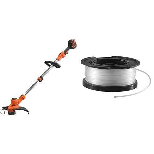 BLACK+DECKER Coupe-Bordures Automatique - 36V - 33 cm - Transmission Directe E-Drive - Mode Dresse-Bordure - 2 Poignées & Bobine de Rechange pour...