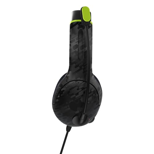 Image of PDP AIRLITE Wired Headset: Electric Carbon - Xbox Series X|S, Xbox One, & Windows 10 /11 PC