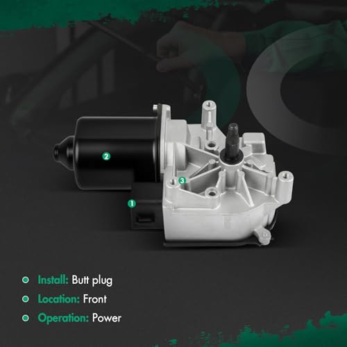 Image of SCITOO Windshield Wiper Motor Compatible for Chevrolet for P30 | Direct fit for 1993-1999 For Chevrolet For P30|Replaces OE 22110519 ,22137782|5 Pins|Fit for Front Wiper Motor Sliver /Black