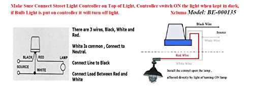 xcluma Photo Control Sensor Automatic Street Light Lighting Switch Photocell Photoswitch 10A 220V (As-10 Square)