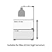 REPTI ZOO Reptile Dual Lamp Stand Lamp Hanger Holder Adjustable Metal Lamp Support for Reptile Glass Terrarium Heating Light
